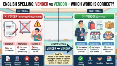 Vender vs Vendor